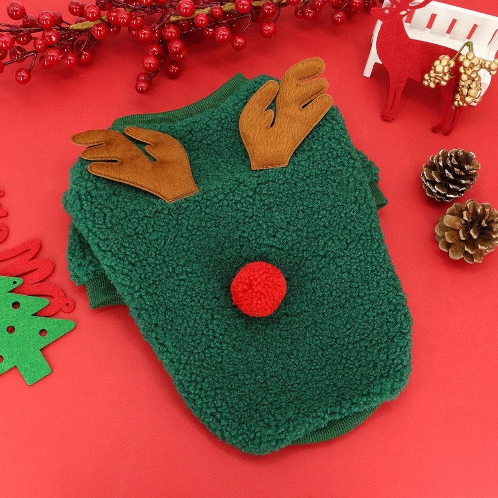 Dog Christmas Sweater - Rudolph the Red Nosed Reindeer. Size S
